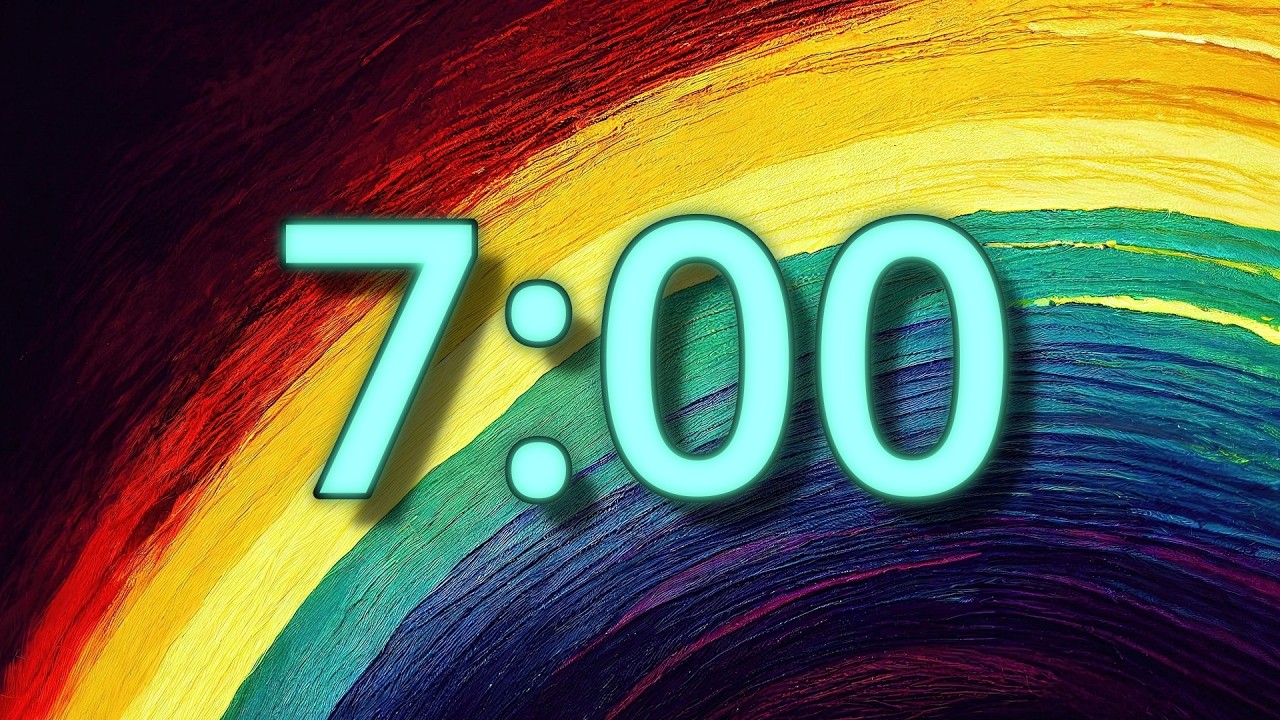 7 Minute Timer | Rainbow Colors