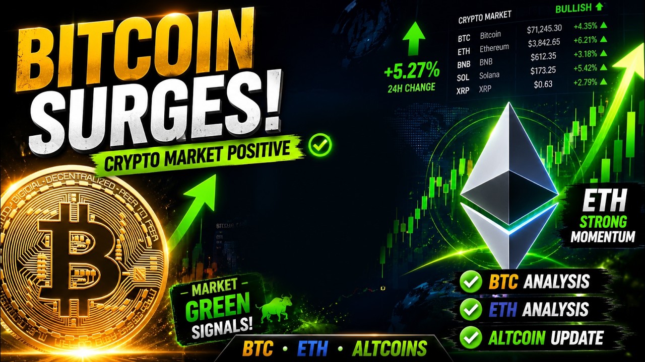 Bitcoin Positive Again! Full Crypto Market Analysis