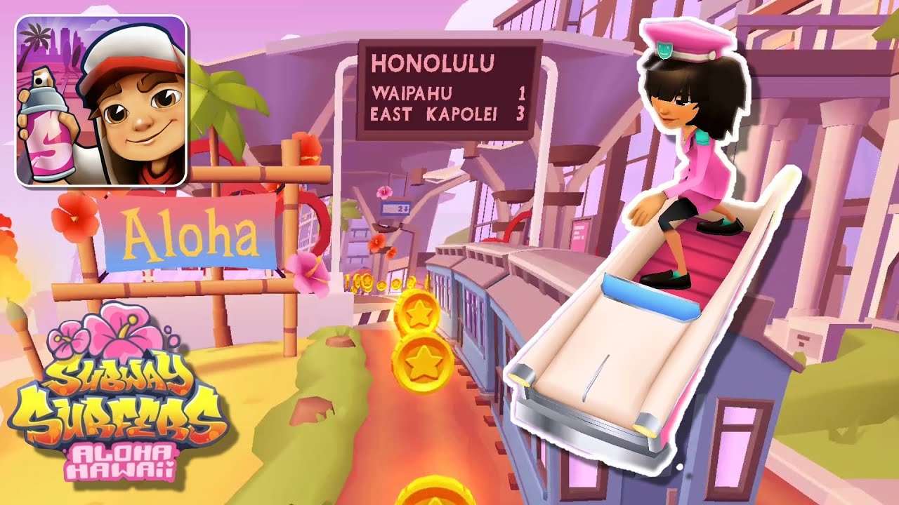 Subway Surfers Hawaii 2025: 20 Minutes Gameplay with Mina Pop Outfit Pretty in Pink Bundle