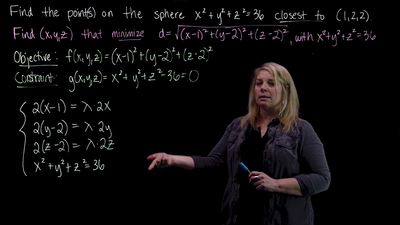 Lagrange Multipliers Example 2