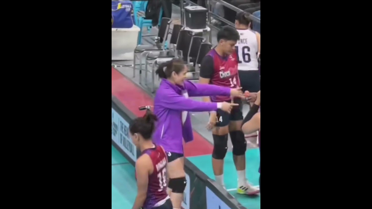 Deanna Wong enjoying before game
