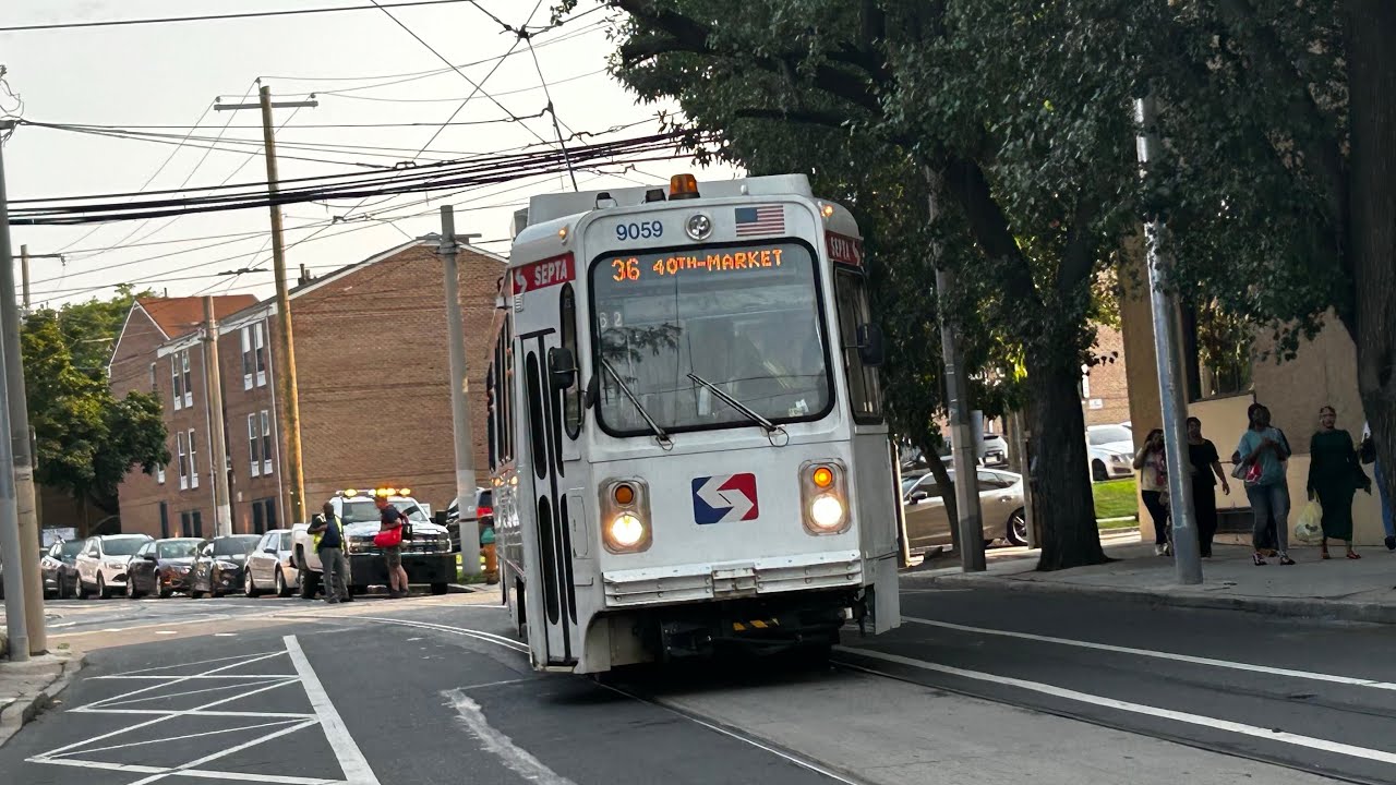 SEPTA Route 36: 1981 Kawasaki LRV #9059 Ride
