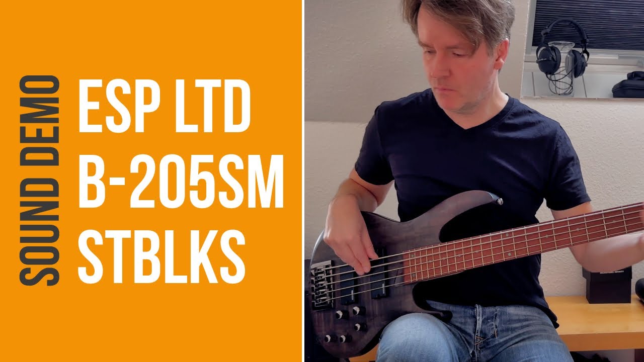 ESP LTD B205SM STBLKS - Sound Demo (no talking)