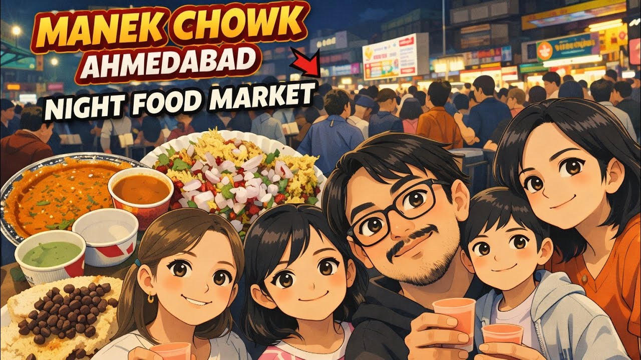 Midnight Food at Manek Chowk Ahmedabad 🌙 | Crazy Street Food Experience