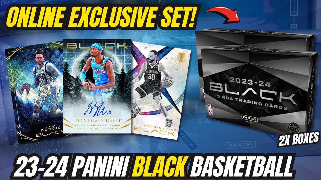 🚨NEW PRODUCT!!🚨 2023-24 Panini Black Basketball Hobby Box Review (2 Boxes!)