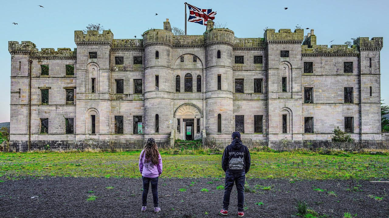Exploring The Biggest ABANDONED CASTLE in The United Kingdom! - Dalquharran Castle Scotland