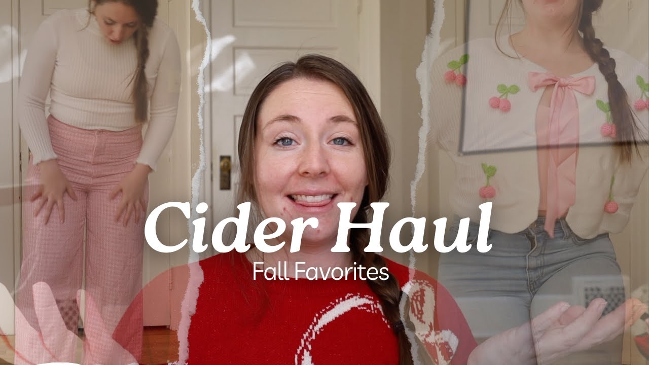 CIDER HAUL!!- Favorite fall sweaters & trousers