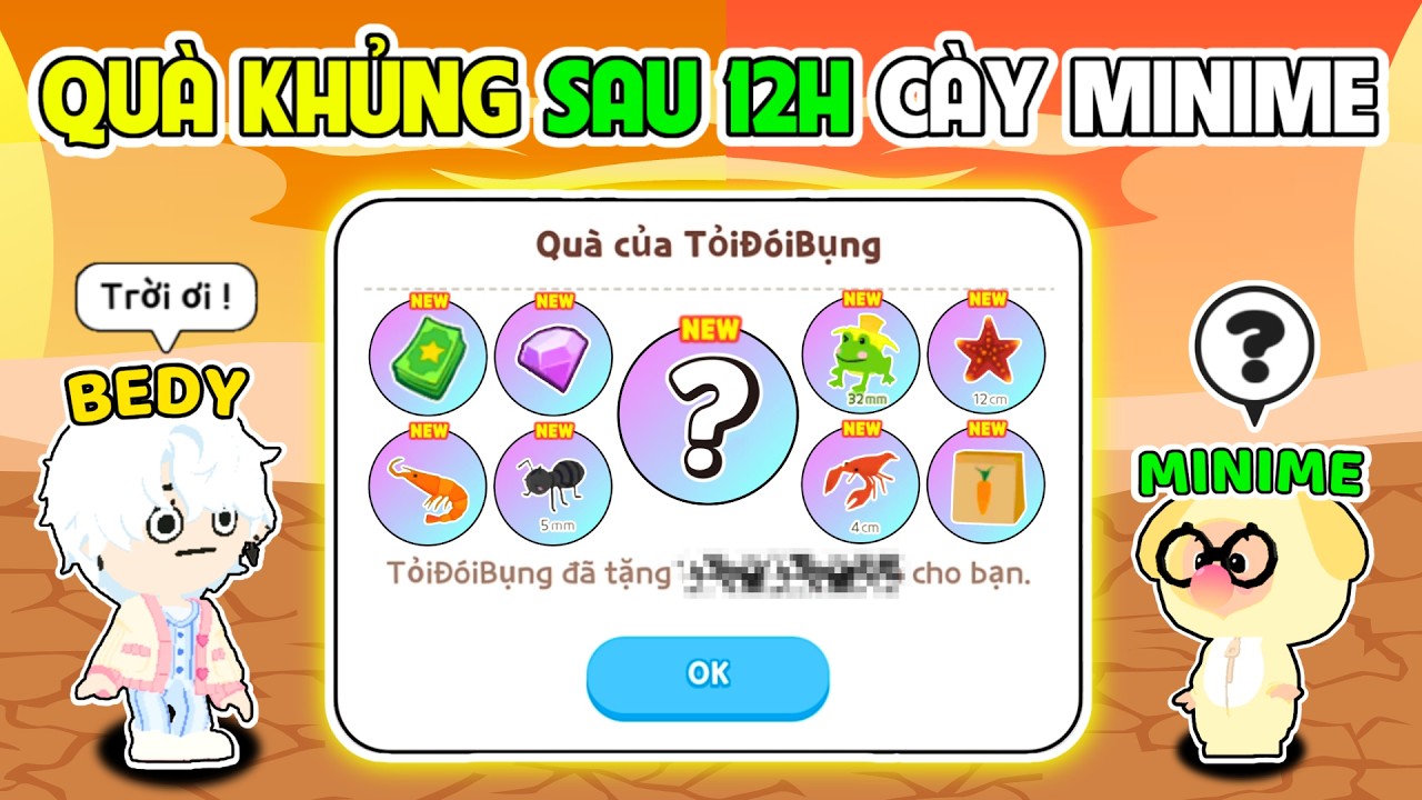 BEDY HOẢNG HỐT KHI NHẬN Q.UÀ KHỦNG CỦA MINIME SAU 12H CÀY | PLAY TOGETHER