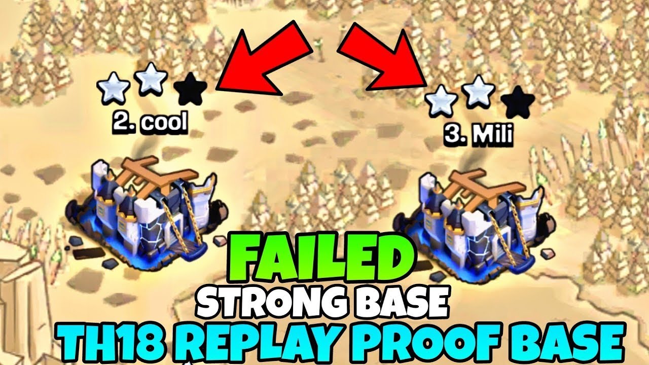 Tested New Th18 War Base Link With Replay Proof | Th18 Anti 2 Star War Base | 2026 Th18 War Base