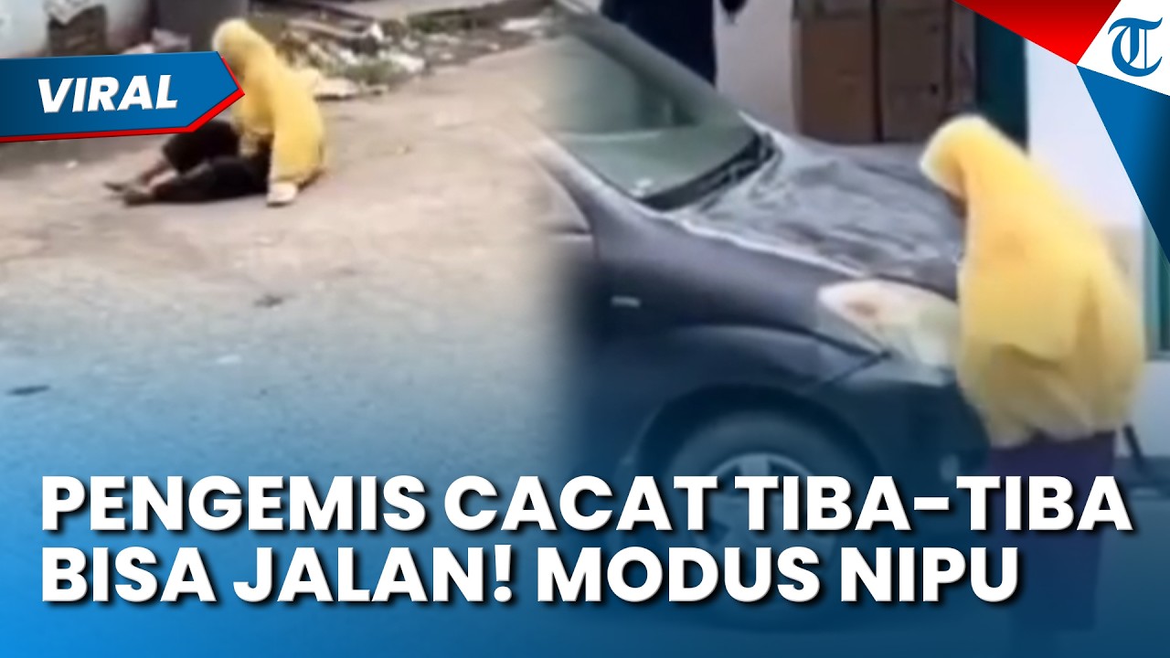 PENGEMIS CACAT MENDADAK BISA JALAN! Videonya di Pasar Cileungsi Bogor Viral di Media Sosial