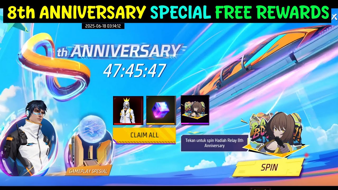 8TH ANNIVERSARY EVENT FREE REWARDS 🔥 -