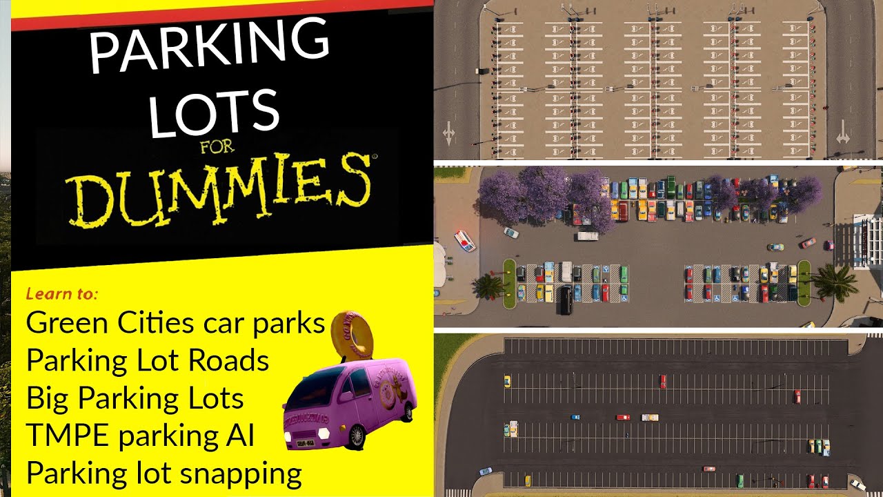How To Get Parking Lots In Cities Skylines! | Vanilla & Modded Tutorial