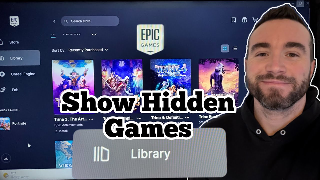 Как отобразить отсутствующие игры в библиотеке Epic Games Launcher &mdash; Очистка кэша (Windows и Mac)