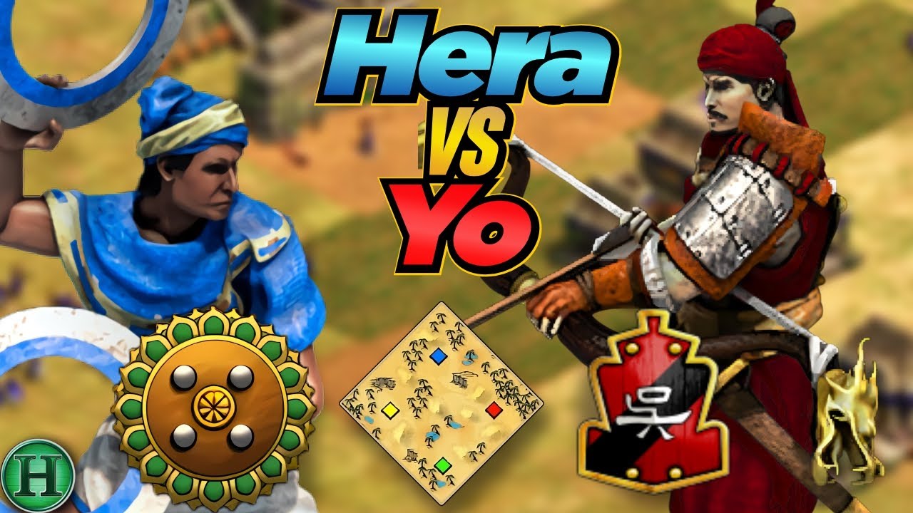 Gurjaras vs Wu | 1v1 Arabia | vs Yo | AoE2