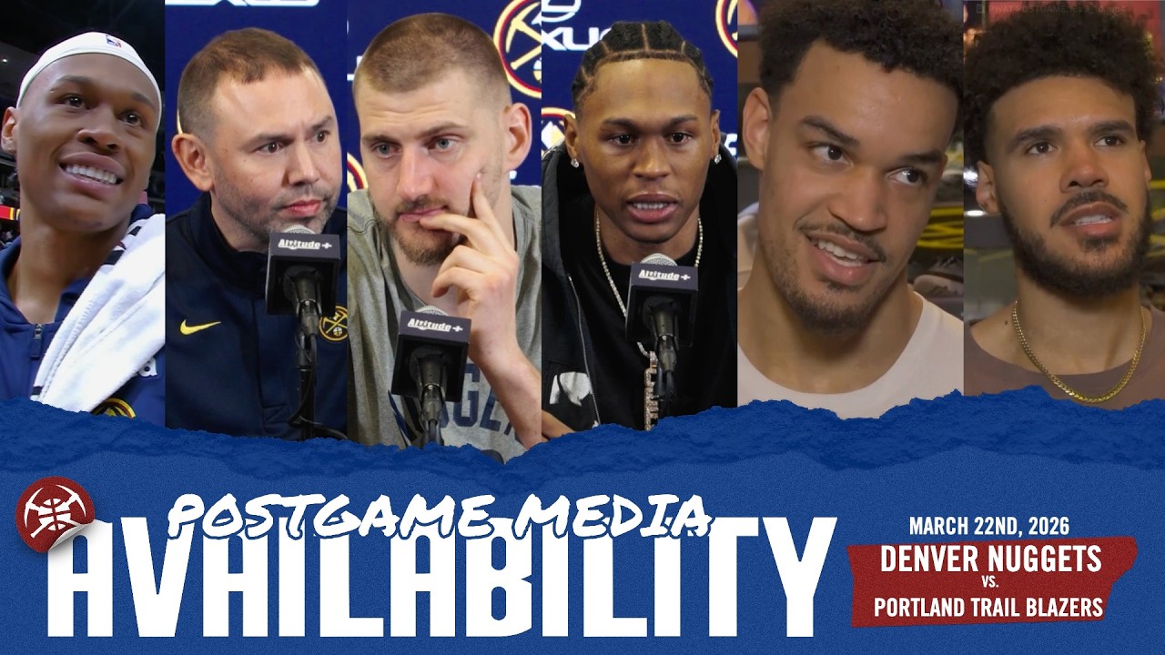 ALL Denver Nuggets Postgame Media vs. POR  🎙️