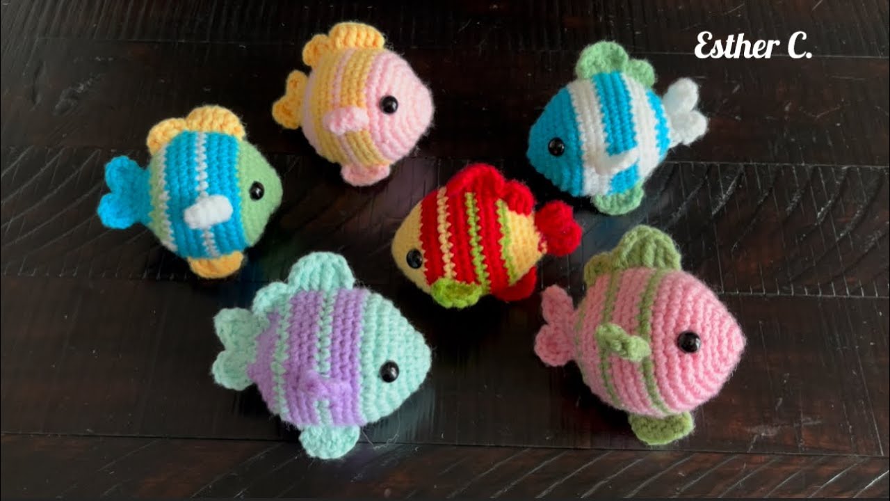 How to Crochet Cute Fish 🐠 Easy and Simple Colorful Crochet FISH Amigurumi 