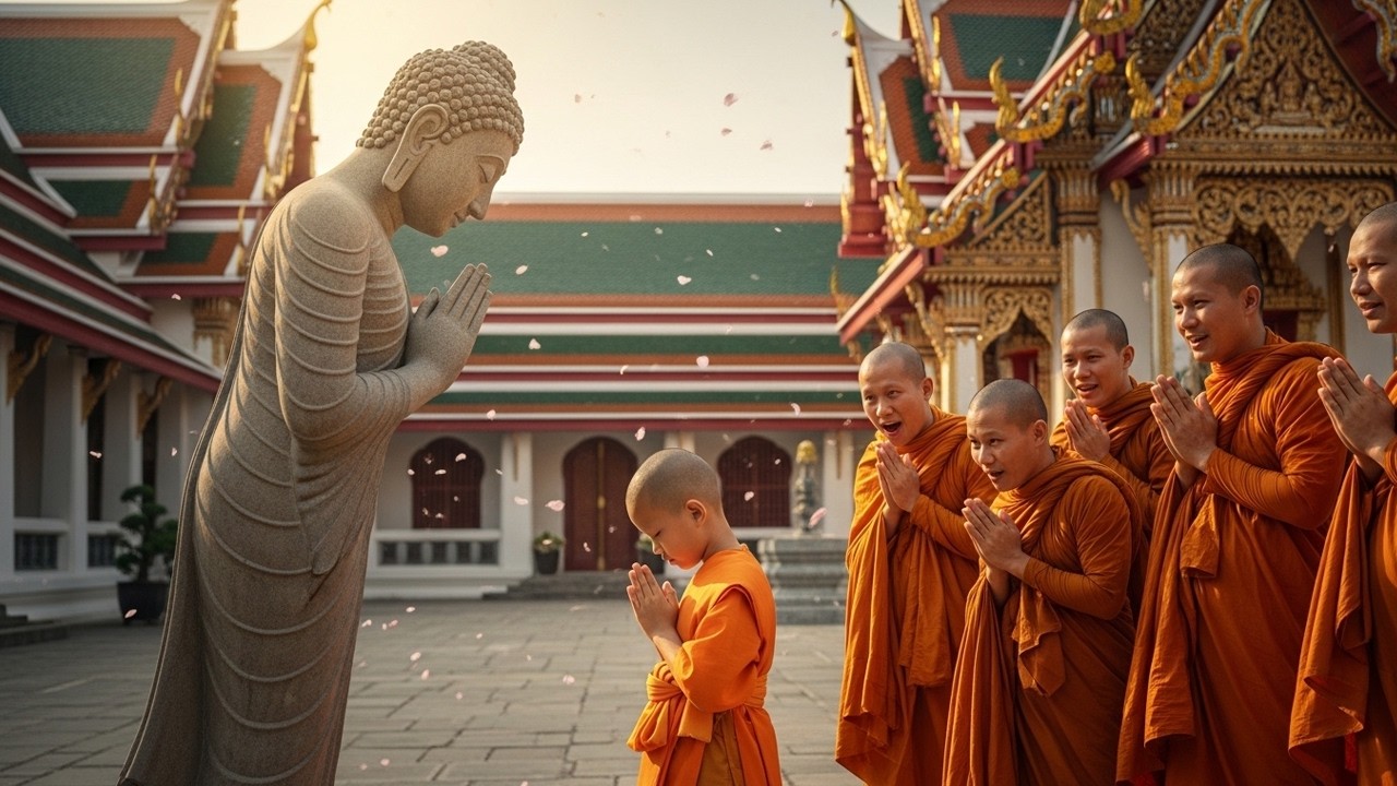 น้ำตาซึม! เณร 5 ขวบก้มกราบ 108 ครั้งแลกฝน 1 หยด การกระทำที่ทำให้ผู้ใหญ่ต้องอับอาย