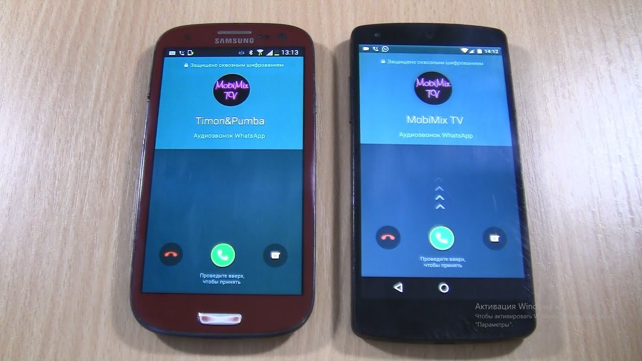 WhatsApp Double Incoming Call:LG Google Nexus 5 & Samsung Galaxy S3 Granat