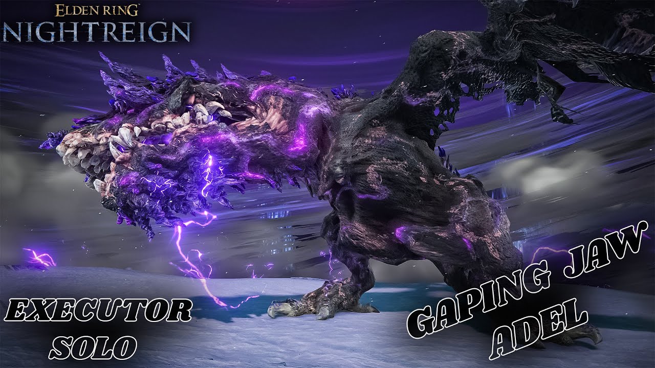 Elden Ring Nightreign | Nightlords are Brutal | Gaping Jaw Adel [Baron of Night] | Executor Solo run