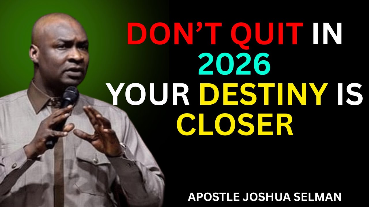 DON&rsquo;T QUIT IN 2026 &mdash; YOUR DESTINY IS CLOSER THAN YOU THINK | SELMAN MOTIVATION HUB