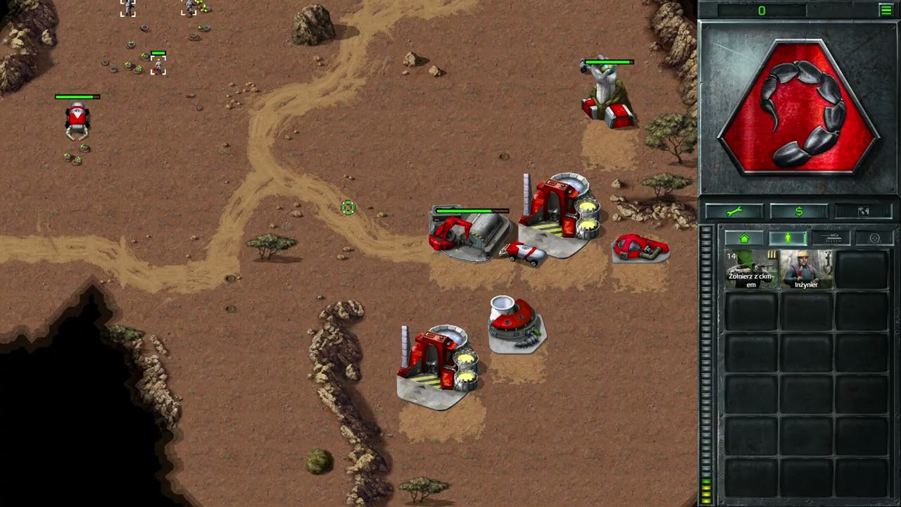 C&C Command & Conquer  Tiberian Dawn Remastered PL  Gameplay Misja 2 NOD Oswobodzenie Egiptu HARD
