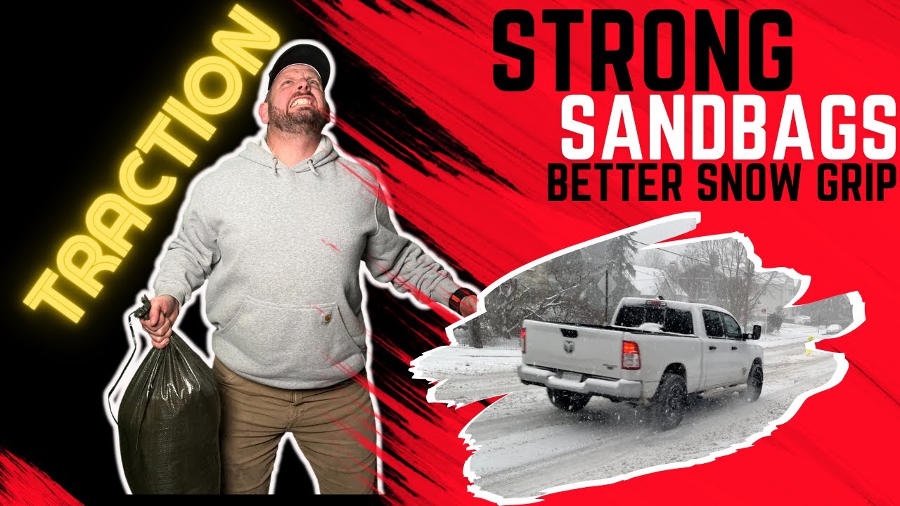 Strong Sand Bags for Traction in Snow. #traction #snow #sandbags