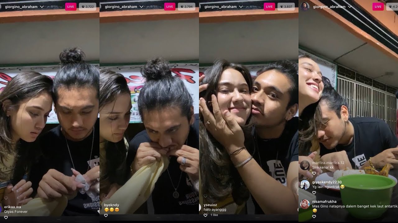 Live Ig Gino Yasmin // makan bareng😍
