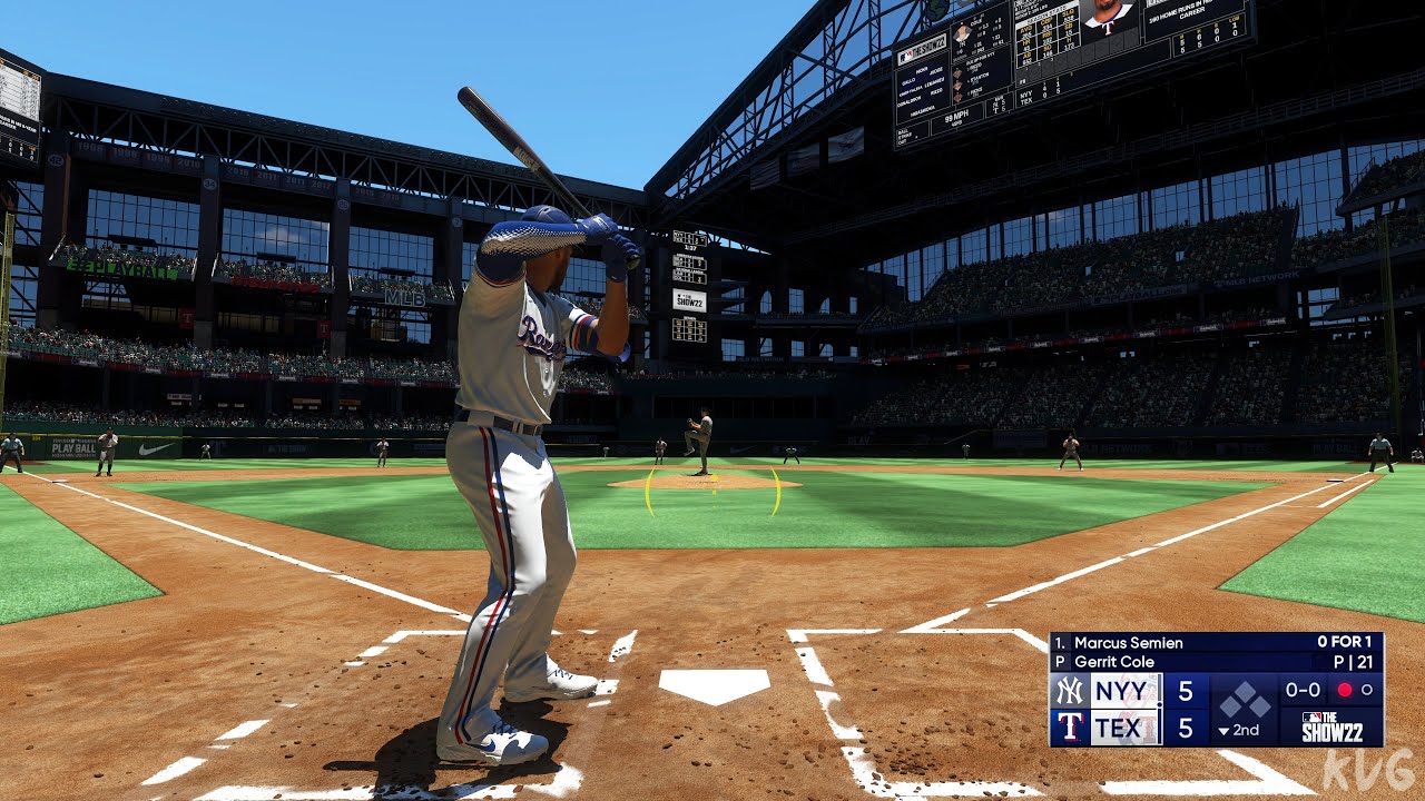 MLB The Show 22 - New York Yankees vs Texas Rangers - Gameplay (PS5 UHD) [4K60FPS]