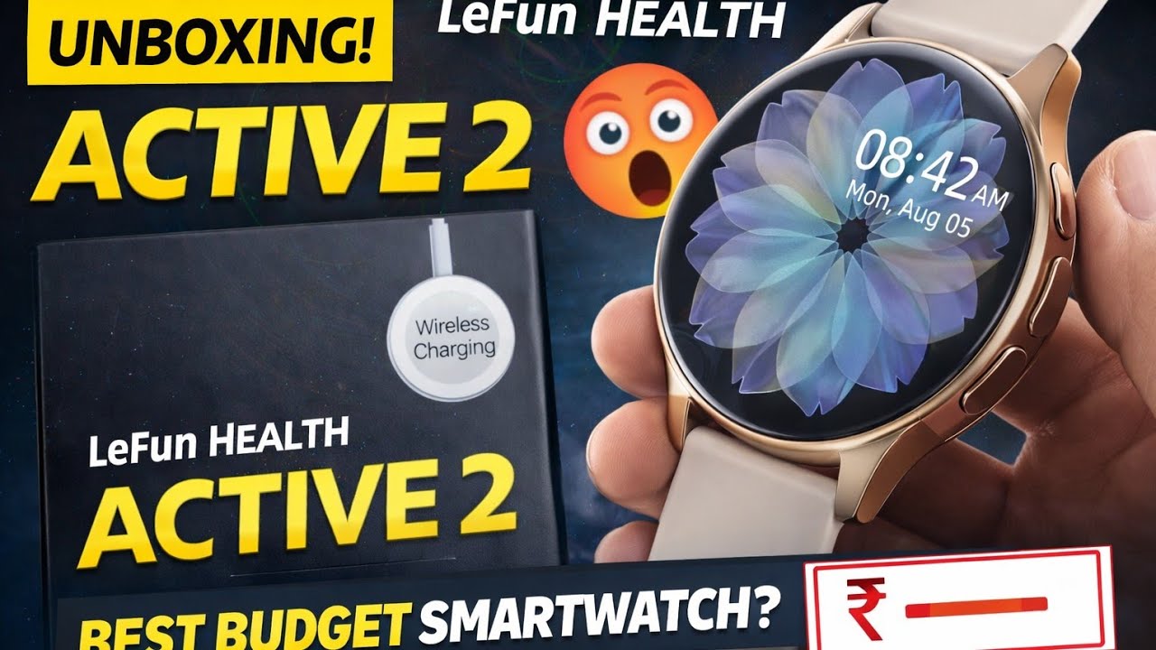 Lefun Health Active 2 Smartwatch Unboxing 🔥 | Wireless Charging 😱 Best Budget Smartwatch @BRtechnoo