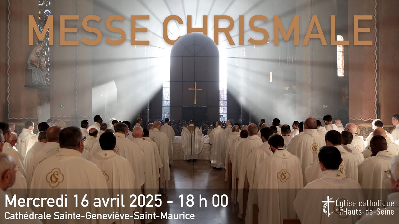 Messe Chrismale 2025, présidée par Mgr Matthieu Rougé