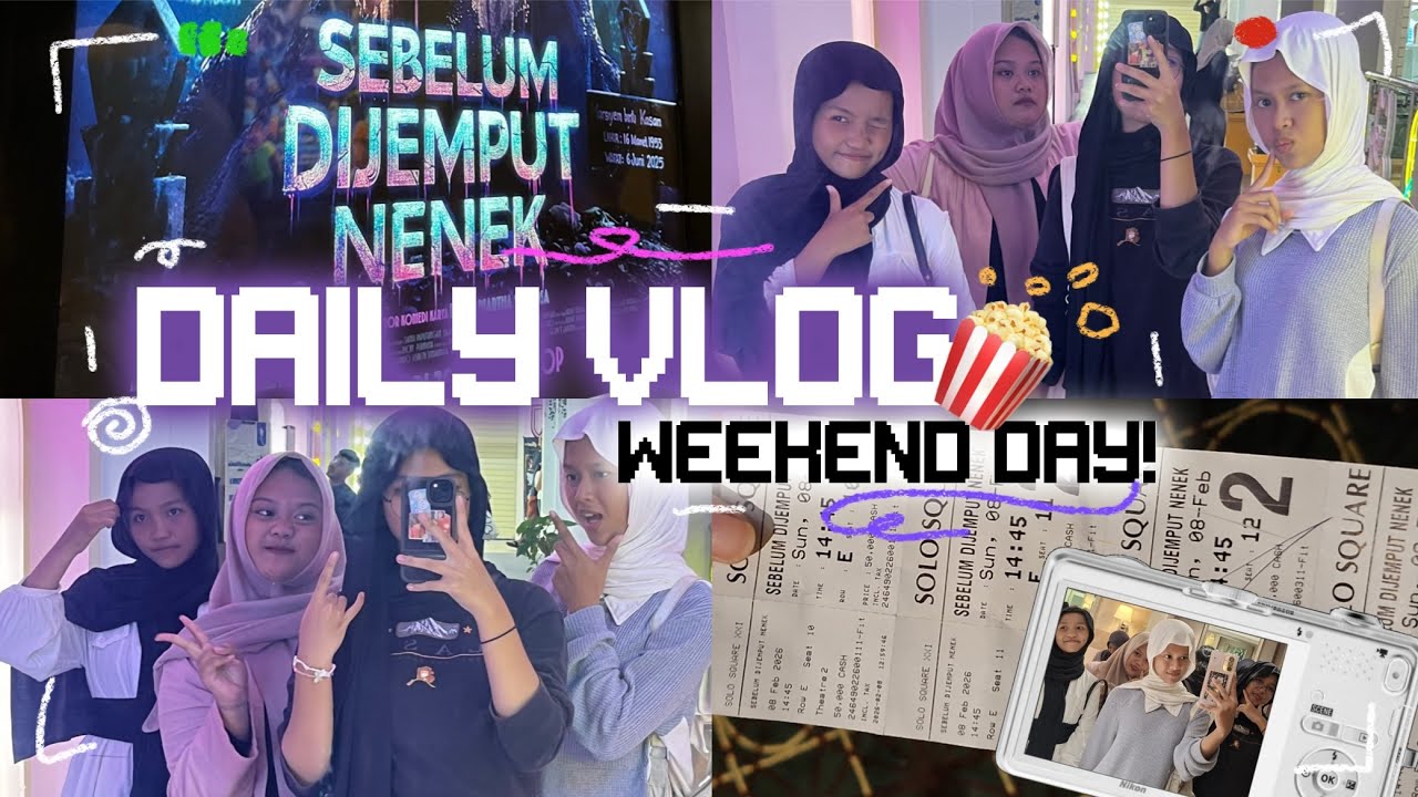 DAILY VLOG || NONTON FILM HORROR KOMEDI DI SOLO SQUARE ‼️😱🤭 @thaliewaa 