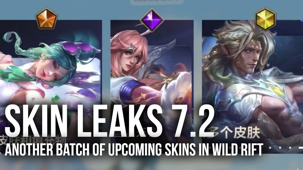 Patch 7.2 Another Batch of Upcoming Skins in Wild Rift (Skin Leaks)