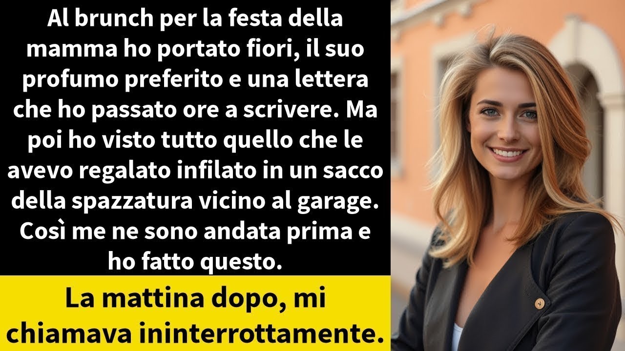 Al brunch per la festa della mamma ho portato fiori, il suo profumo preferito e una lettera che