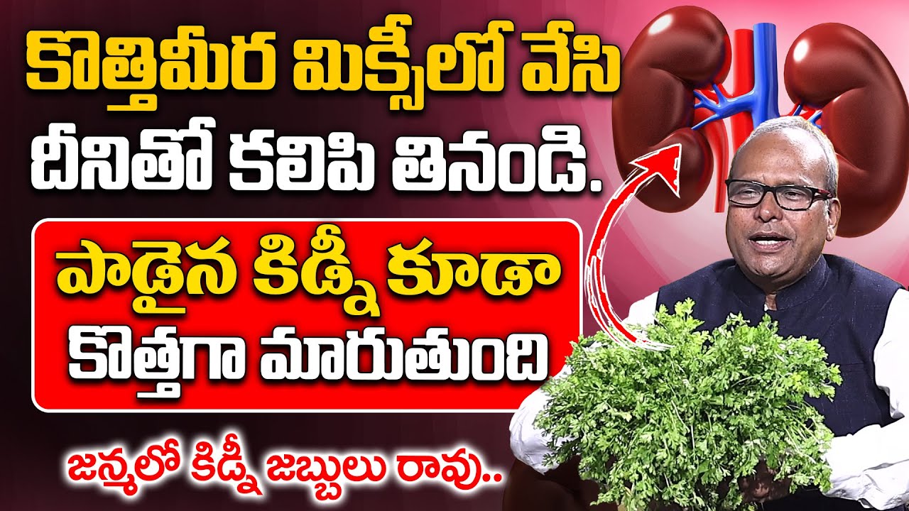 కొత్తిమీరతో కిడ్నీ జబ్బులు మాయం..  | Kindney Problem | Dr Srinivas Gupta | iDream Health Mantra