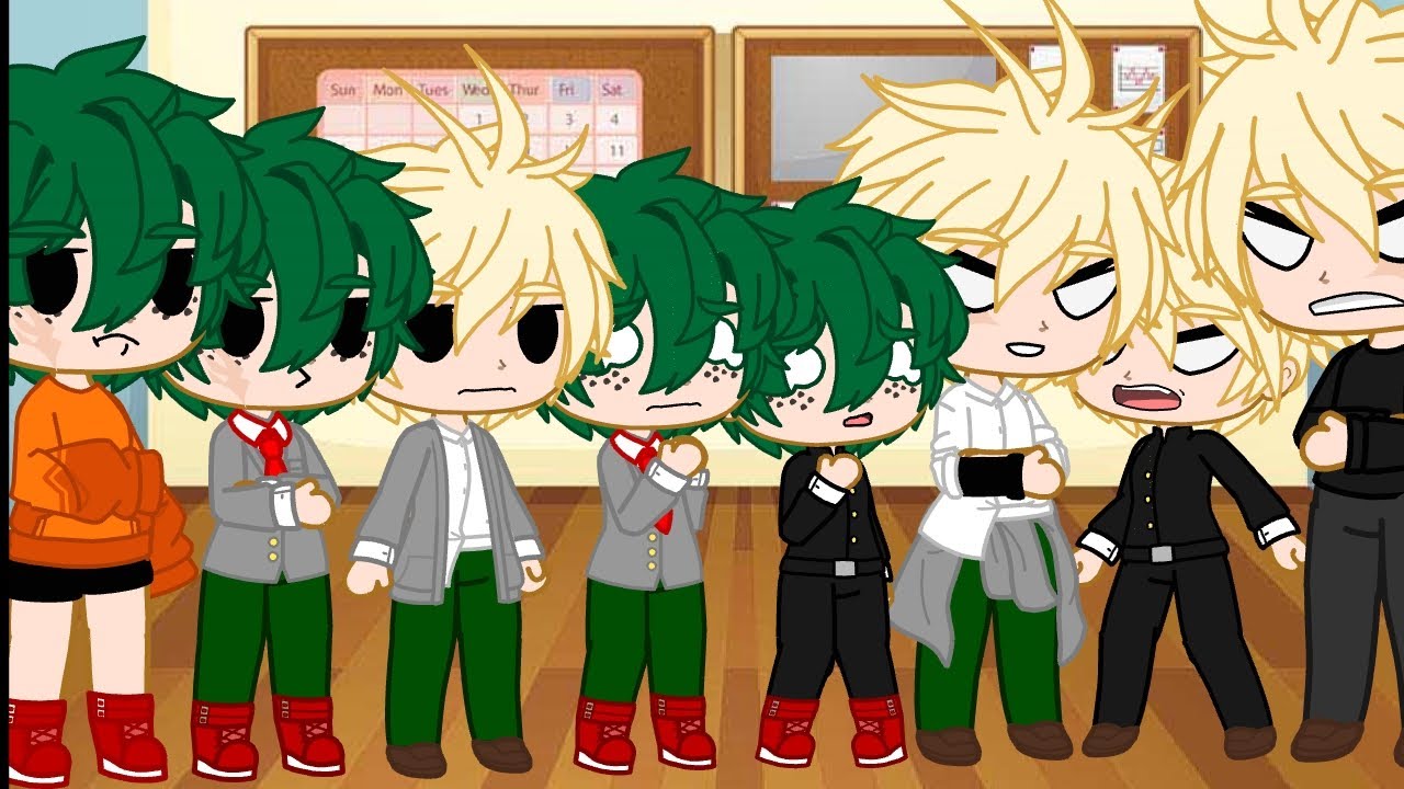 Bkdk different timelines stuck in room for 24 hours||MHA AU||