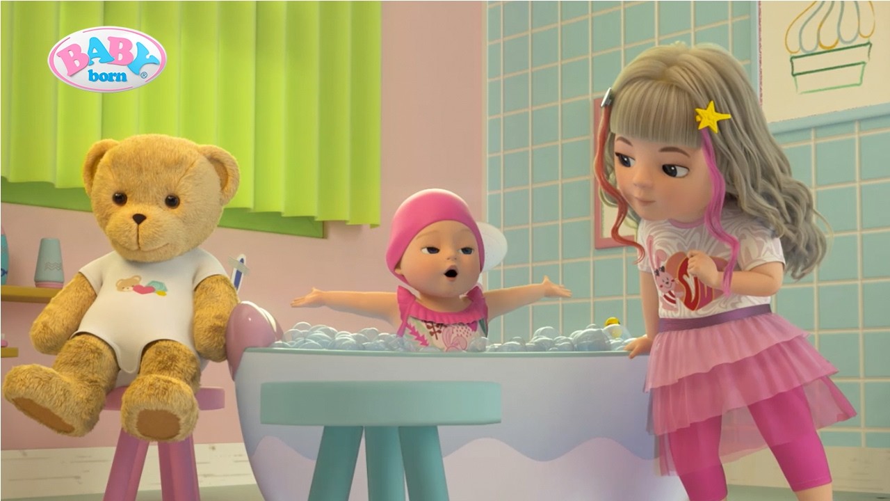 Plezier in bad voor BABY born, Teddy & Berta 🛁🫧 | Aflevering 4 | BABY born Animatieserie