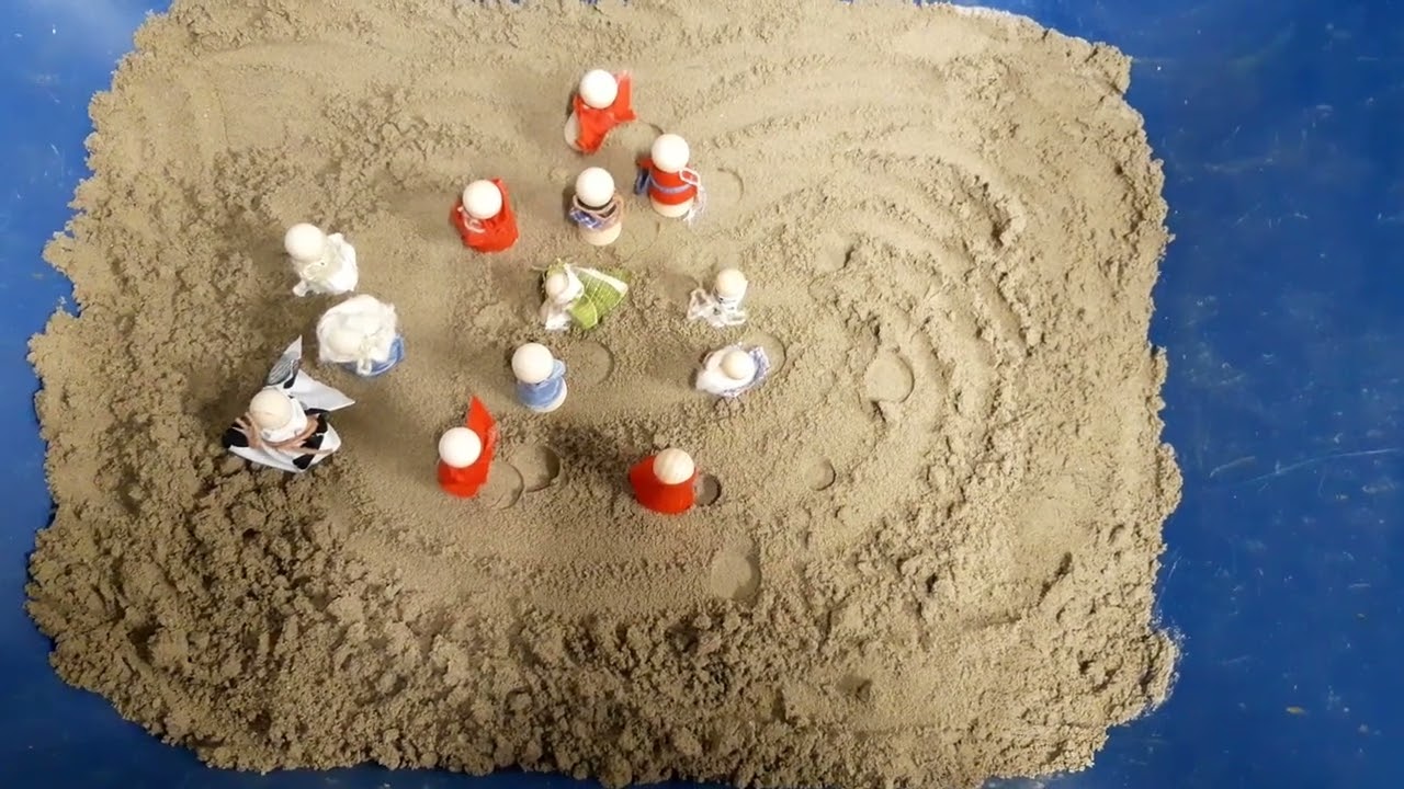 Erzählen im Sandsack | Die Israeliten in der Wüste