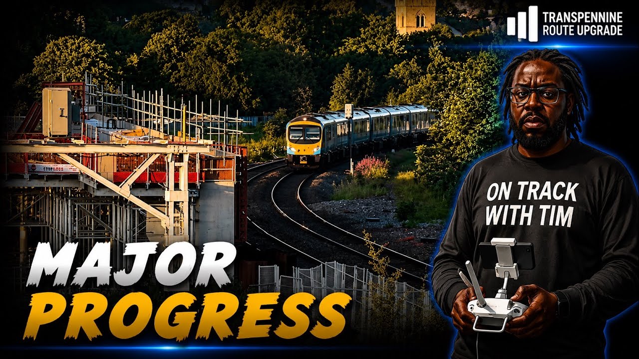 Track Installation Progresses Through Dewsbury (Trans Pennine Route Upgrade)