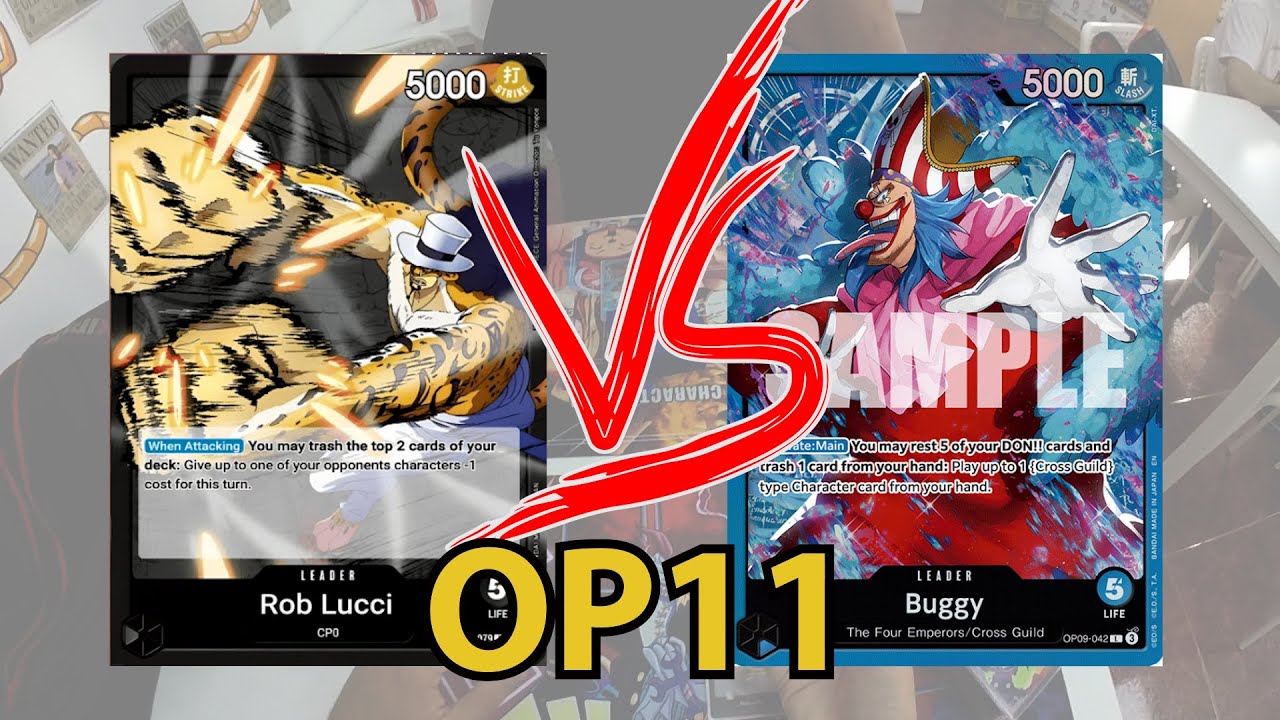 [OP11] Lucci vs Buggy ST25 | POV One Piece TCG Store Tournament