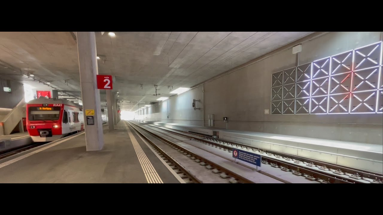 Der neue unterirdische Bahnhof Le Châble