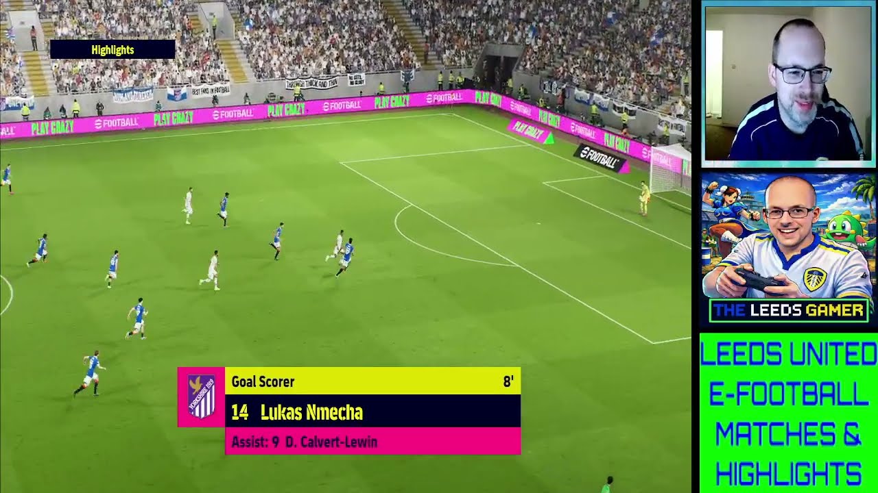 WATCH ME PLAY THE GAME E-FOOTBALL WITH LEEDS UNITED - HIGHLIGHTS REEL 1