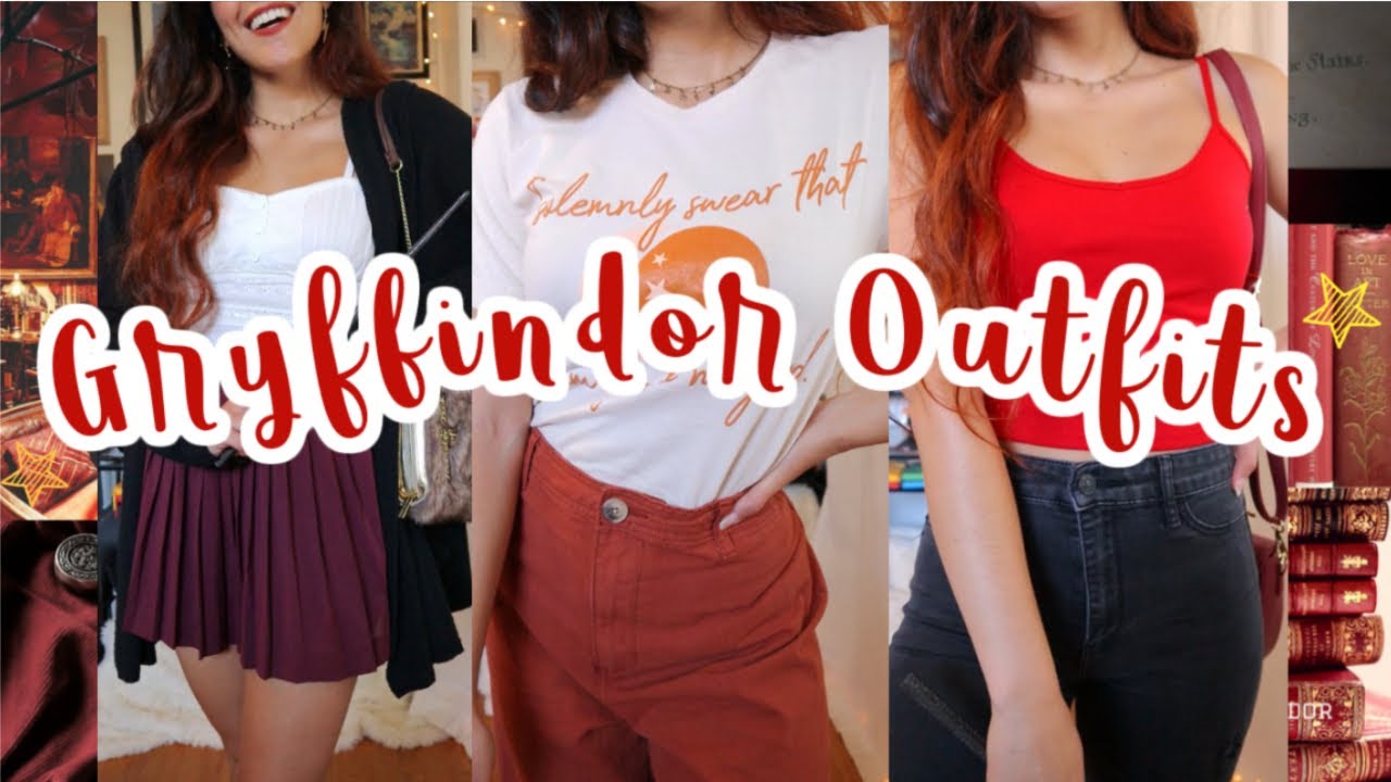 Gryffindor Inspired Outfits // Hogwarts Lookbook