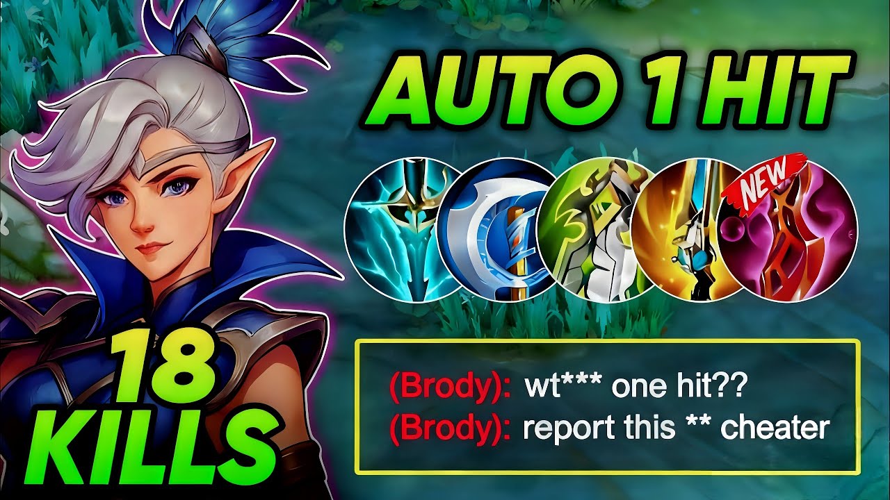 MIYA BEST BUILD TO HARD CARRY IN SOLO RANK GAMEPLAY!💀 (AUTO WINSTREAK) - MLBB🔥