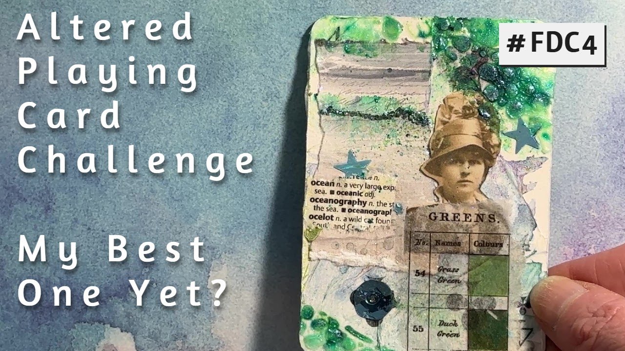#fdc4 Hosted by @ShanoukiArt My BEST Altered Playing Card Yet?