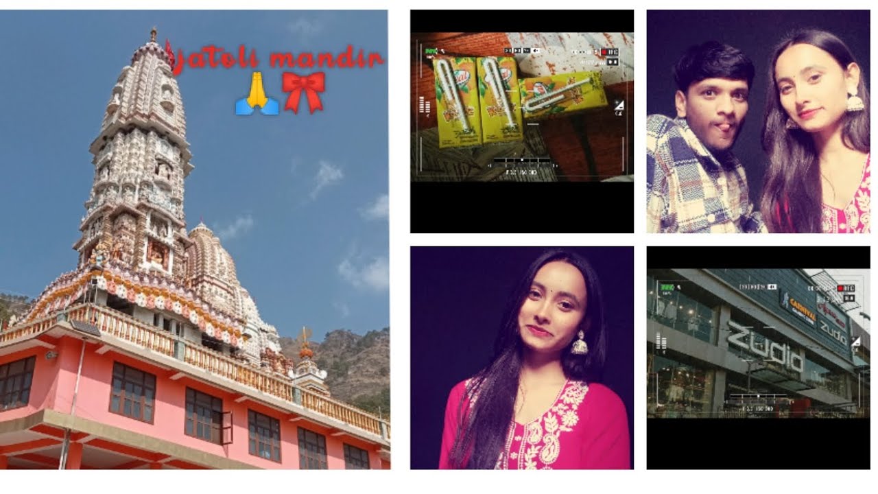 Jatoli mandir 🙏with brother and Moye moye 😅😂 with lots of masti 🎀😂