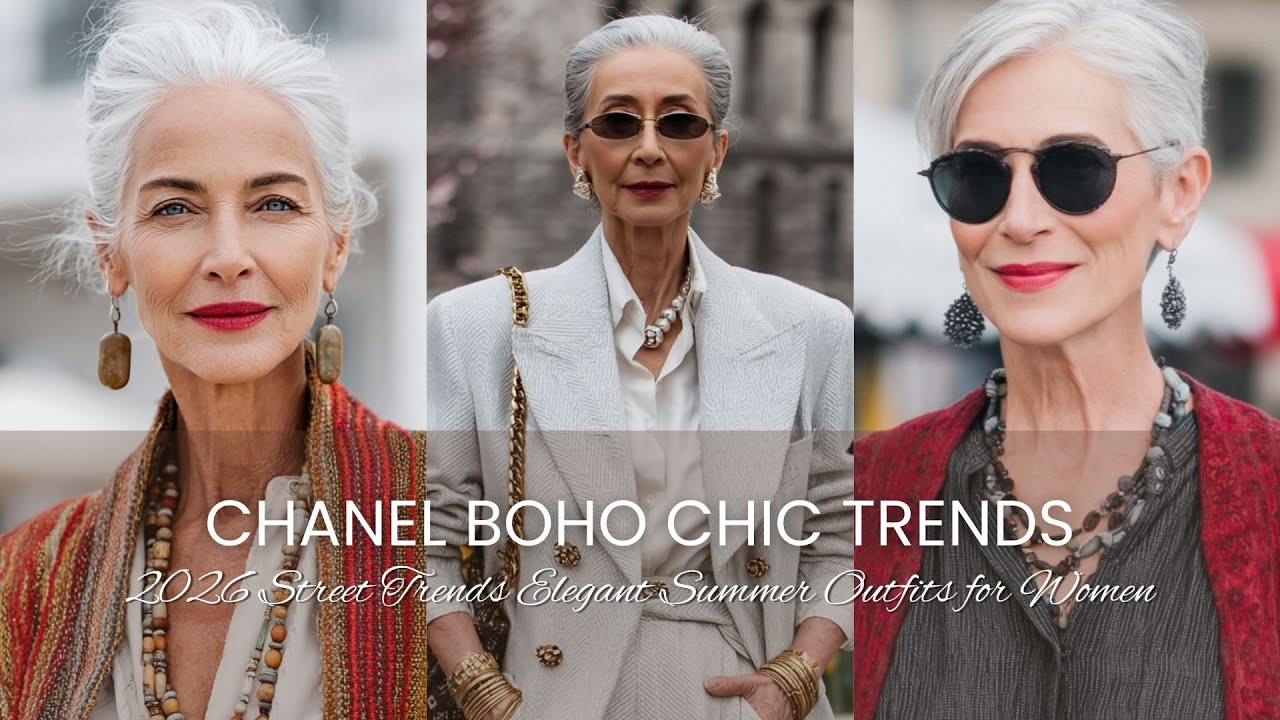 🌿 CHANEL Boho Chic 📿 Spring/Summer 2026 Street Trends: Elegant Summer Outfits for Women 50+ 👒