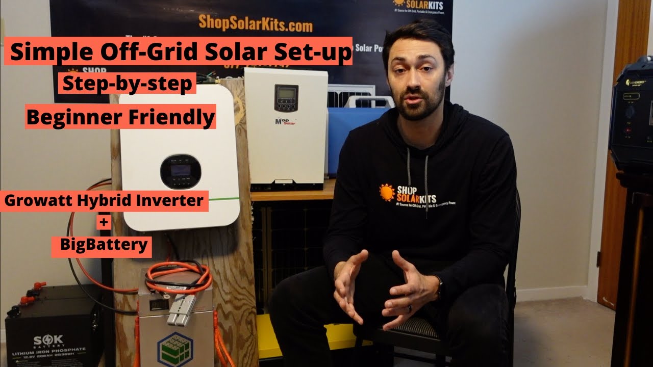Simple Off-Grid Solar Set-up | Step-by-Step: Growatt + BigBattery | Beginner Friendly Hybrid Kit