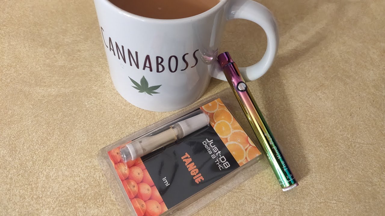 Just-D8 Tangie Delta 8/10 & CBN BDT vape cartridge review!🍊🔥👌