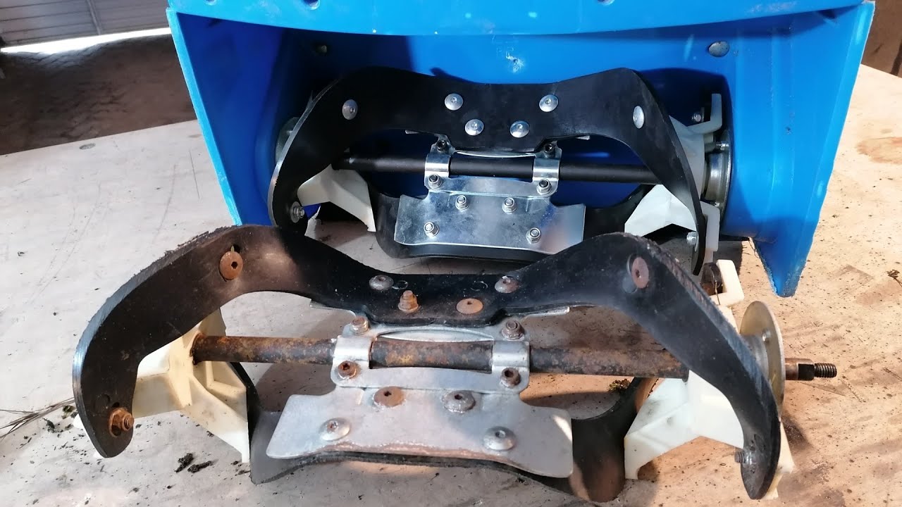 Bei der GESF 400, von G&uuml;de, ein neues Schaufelrad einbauen.