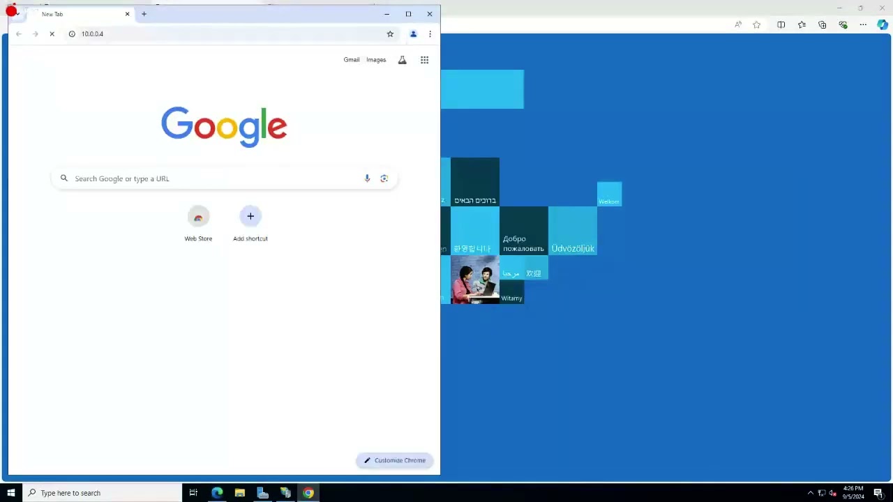 Create an IIS self signed certificate and bind to a simple IIS default website